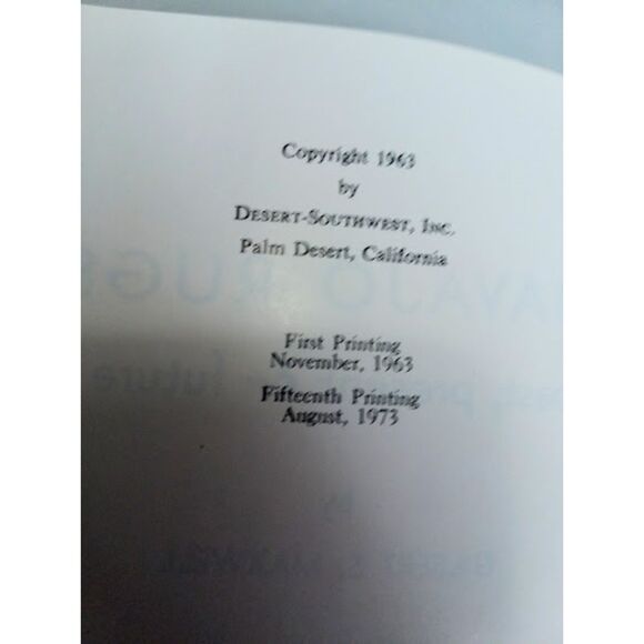 Navajo Rugs Past Present & Future By Gilbert S. Maxwell 20 Full Color Plates - Picture 6 of 7